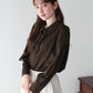 【早割5％OFF】フロントフリルブラウス【メール便】