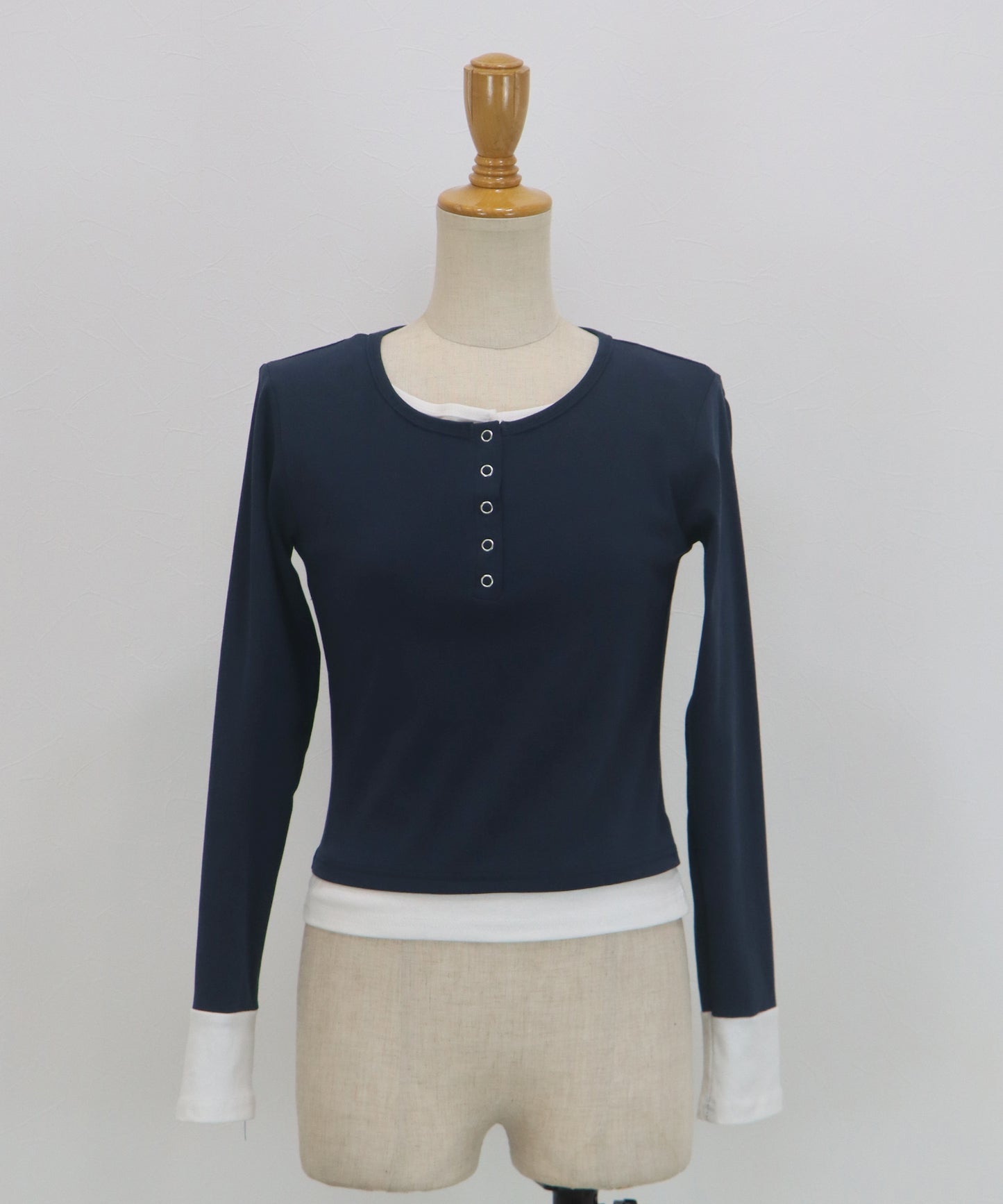 【早割5％OFF】ヘンリレイヤードカットソー【ネコポス】