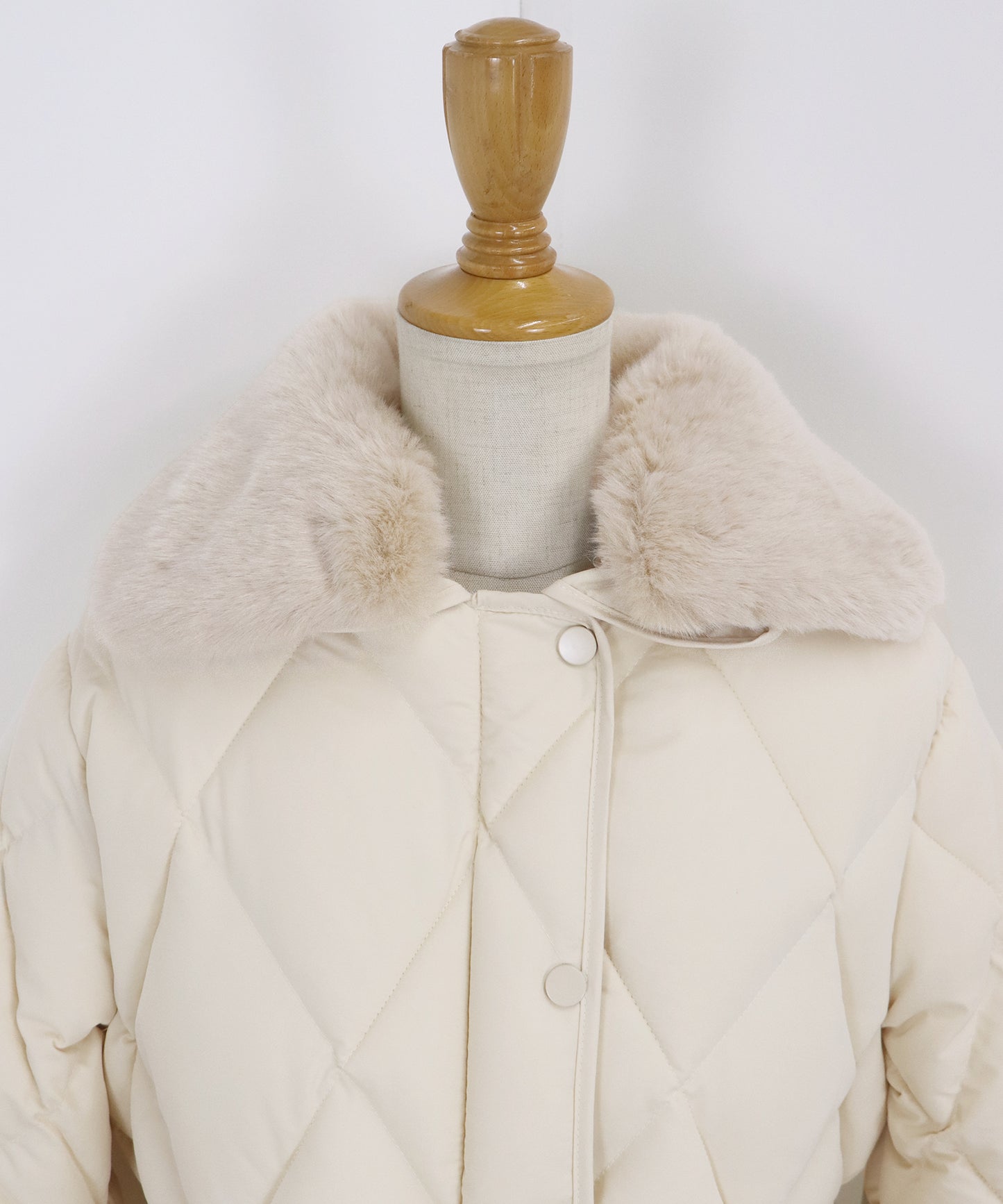 ファー襟キルティングジャケット