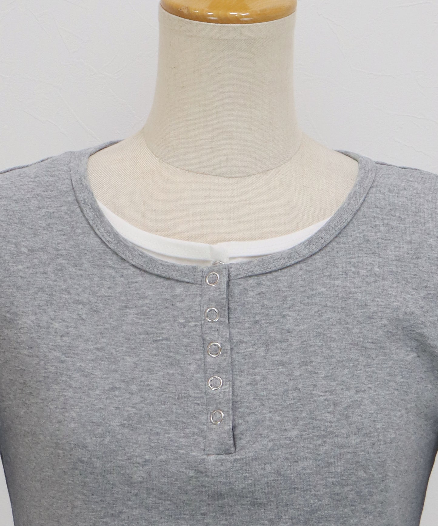 【早割5％OFF】ヘンリレイヤードカットソー【ネコポス】