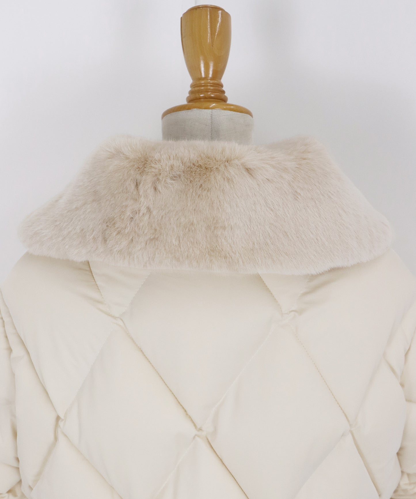 ファー襟キルティングジャケット