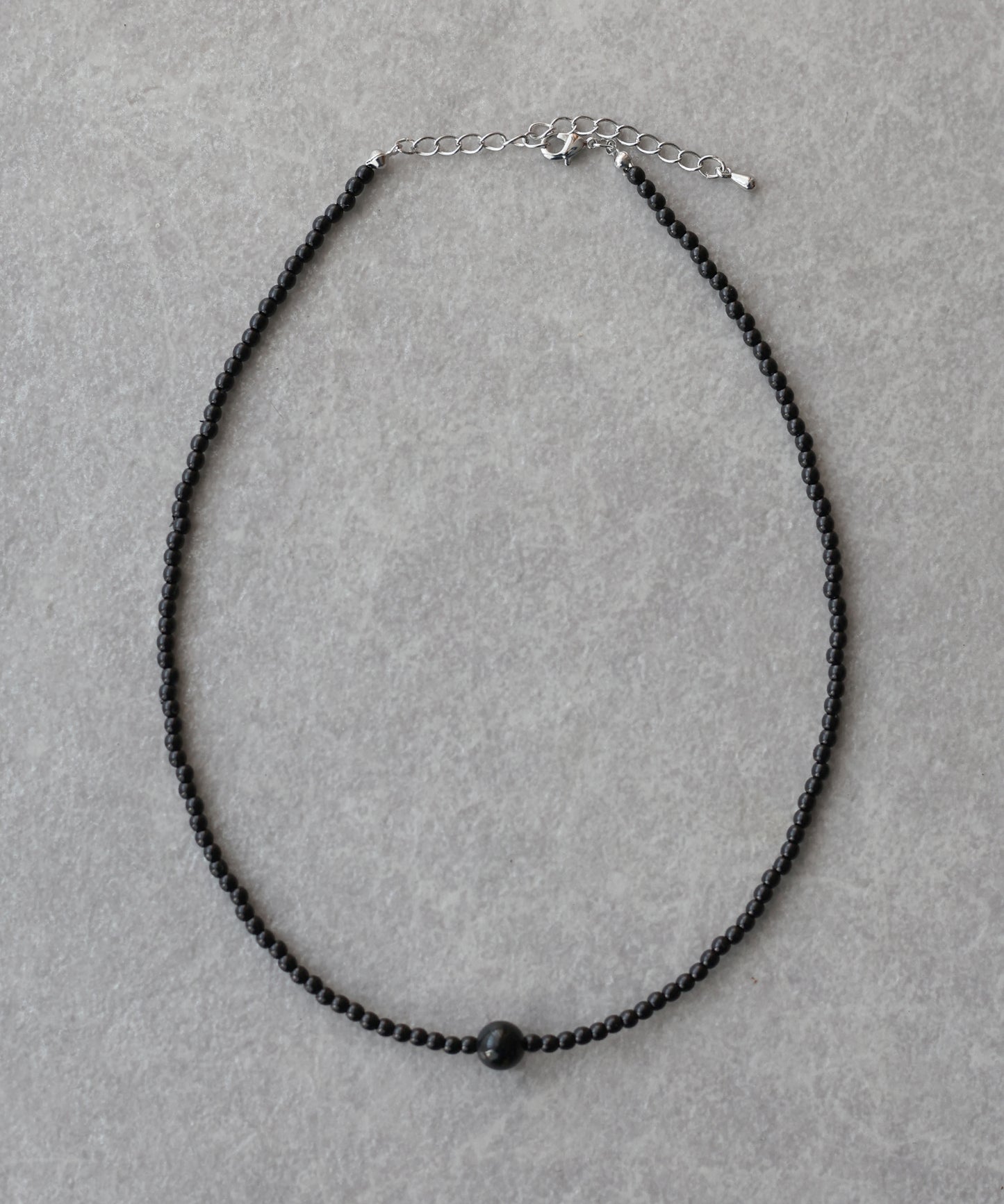 オニキス/淡水パール ビーズネックレス【ネコポス】