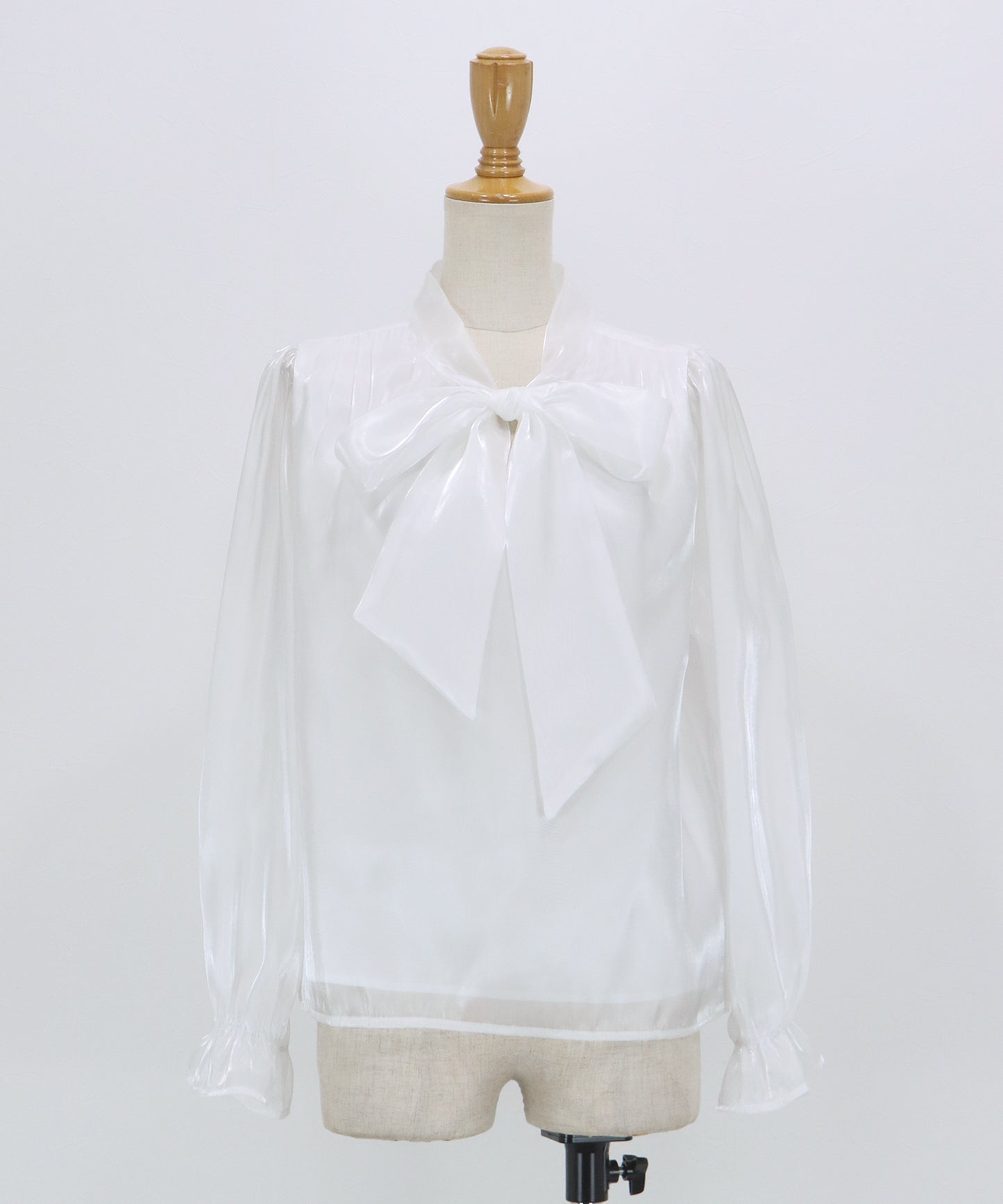 シアーオーガンジーボウタイブラウス【ネコポス】