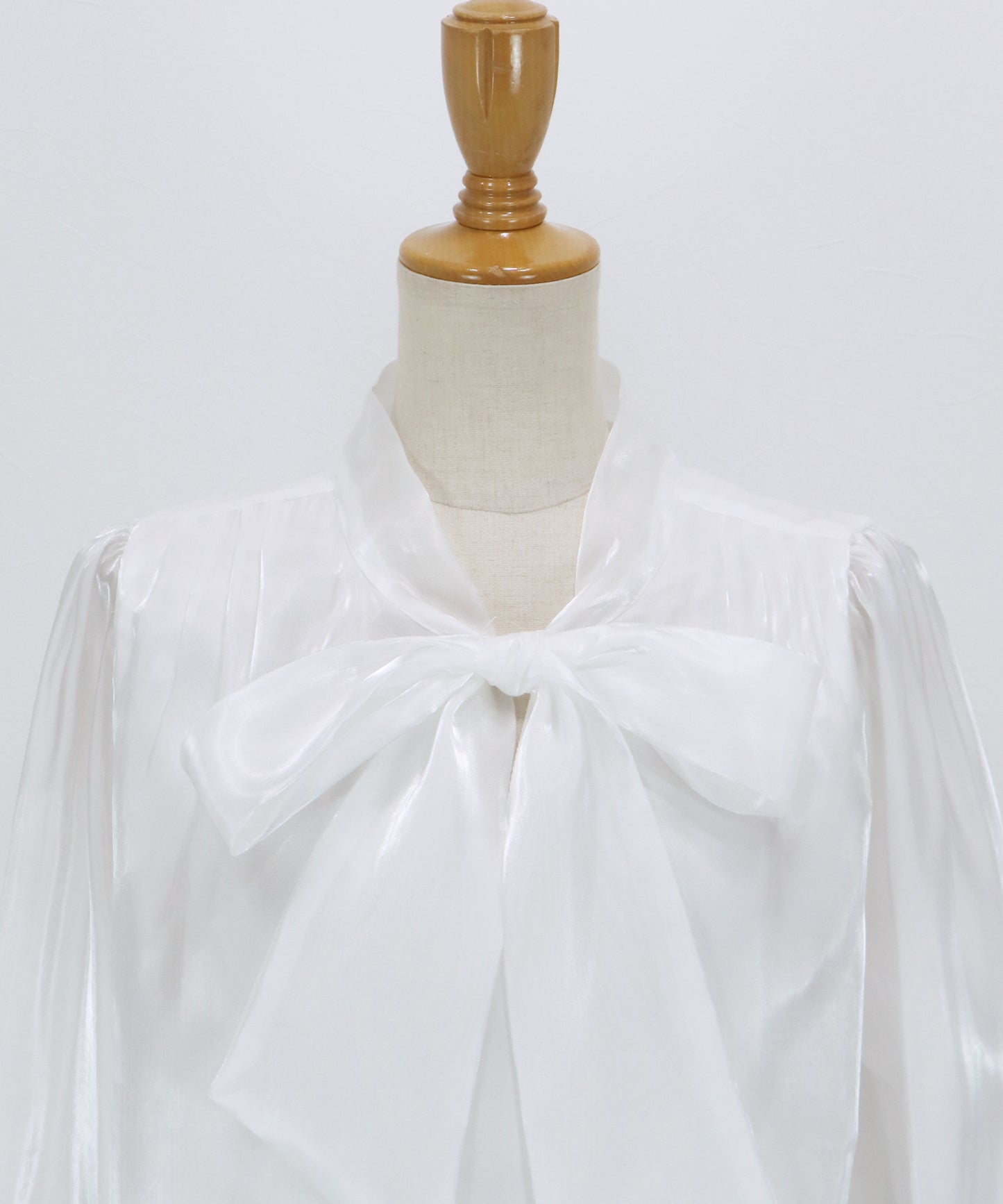 シアーオーガンジーボウタイブラウス【ネコポス】