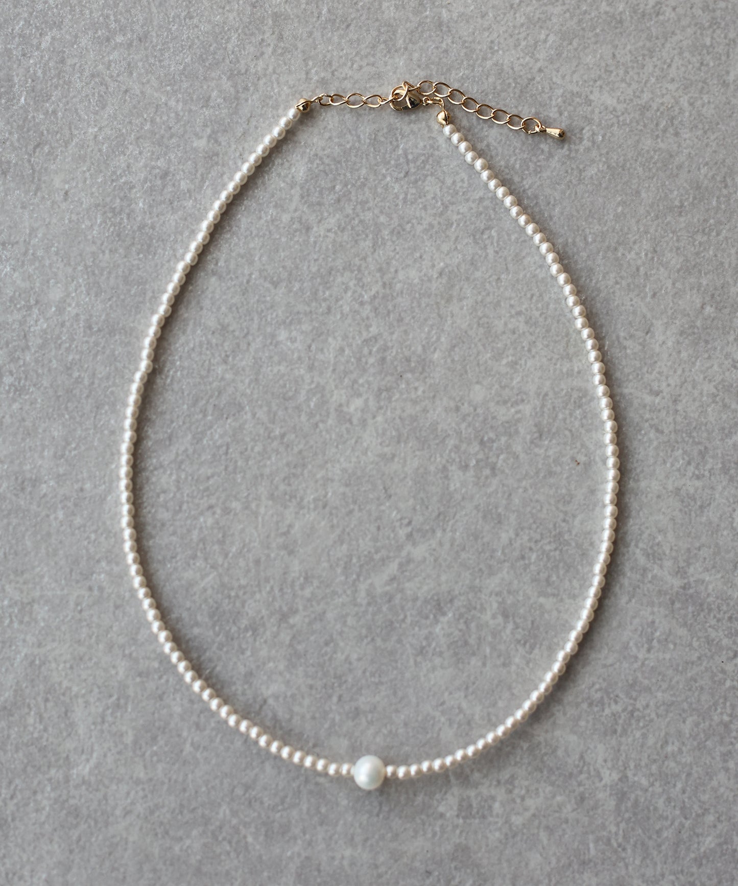 オニキス/淡水パール ビーズネックレス【ネコポス】