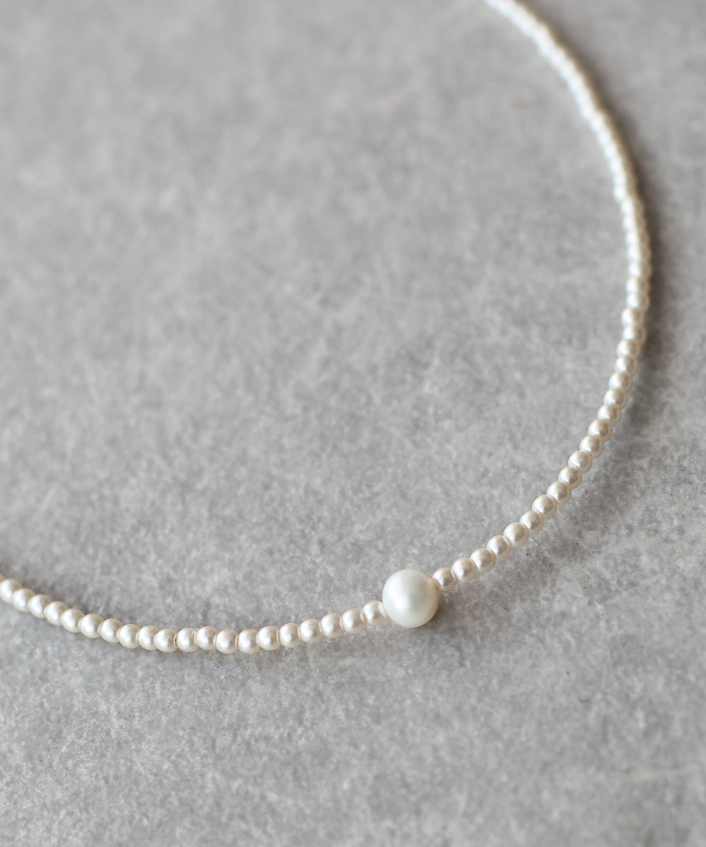 オニキス/淡水パール ビーズネックレス【ネコポス】