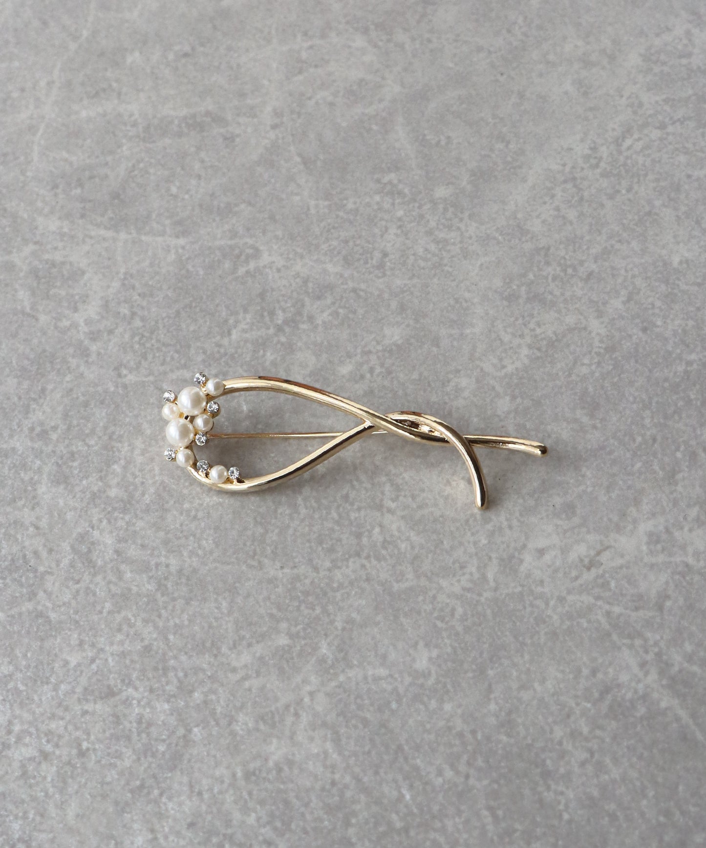 【早割5％OFF】ビジュパールクロスブローチ【ネコポス】