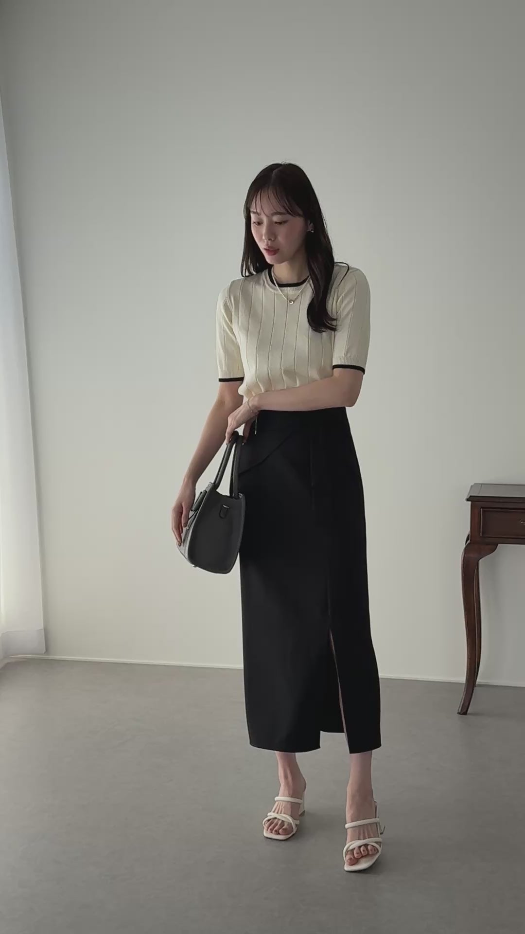 5分袖サマーワイドリブニット【ネコポス】 – BLUE ONLINE