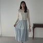 コットンレースティアードスカート