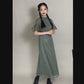 【TIME SALE】日本製 ジオメトリックチェーンレースドレス