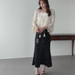 【早割5％OFF】タッセルリボンクロシェニットトップス