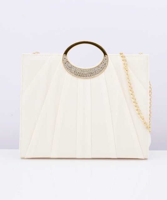 【TIME SALE】2wayビジューハンドルパーティーバッグ