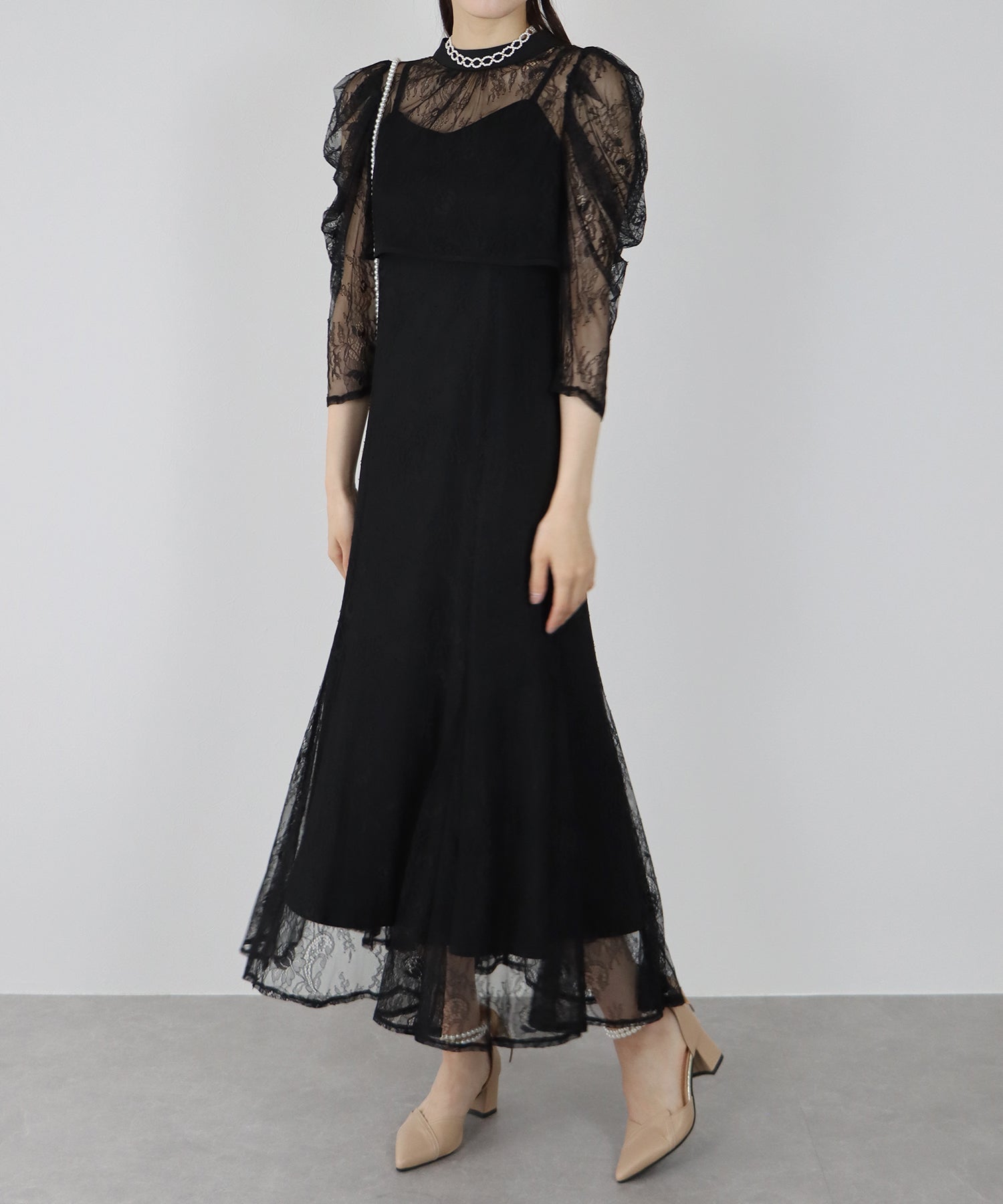 LODISPOTTO ロディスポット リュバンプリンセスダッフルコート ホワイト LODISPOTTO パーティードレス［9AR］