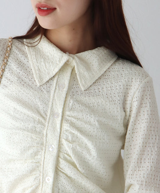 【SALE】パンチングシャーリングシャツ【ネコポス】